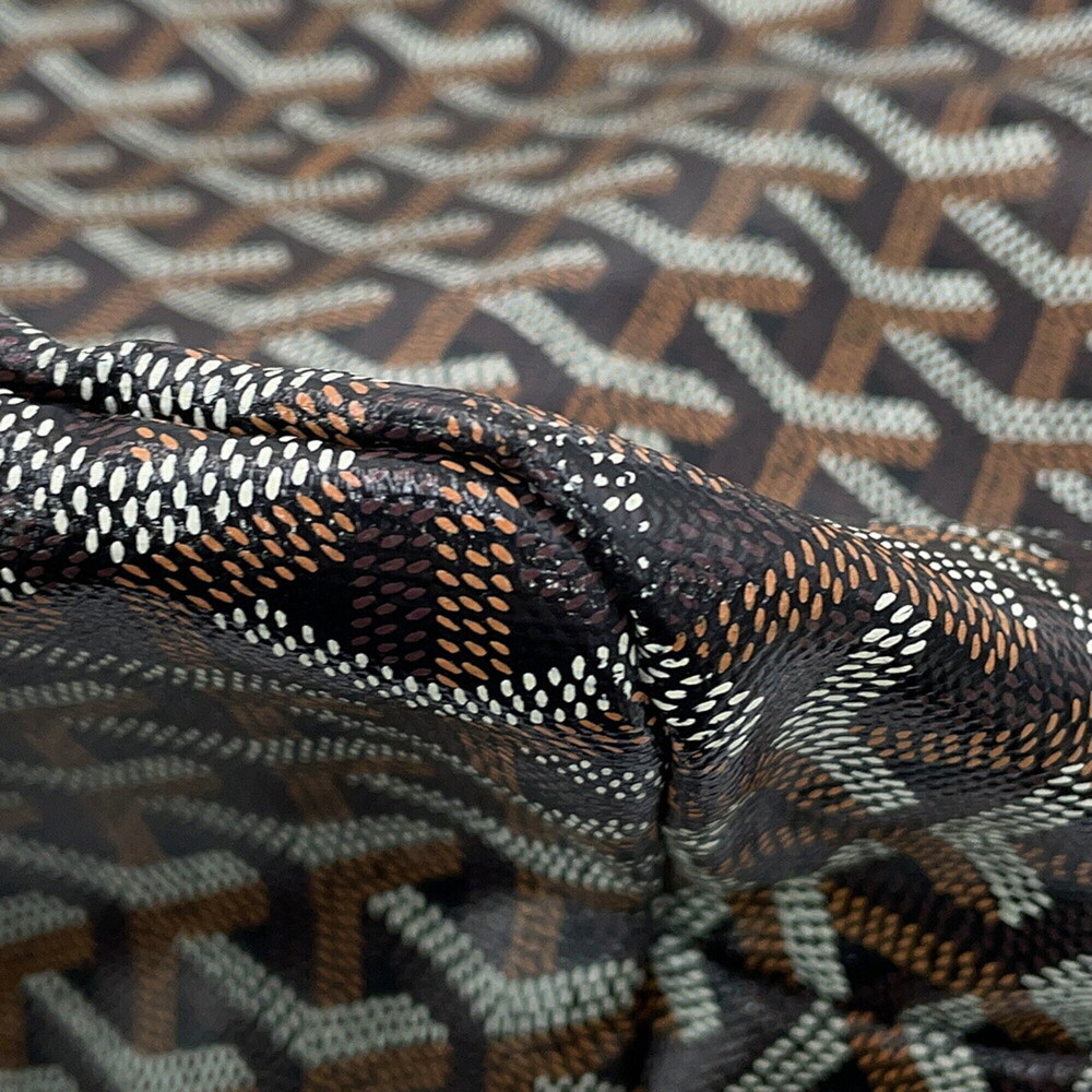 Goyard Saint Louis PM Tote Bag, Herringbone Leather, STLOUIPMLTY01CL01P, Blac... - Picture 6 of 16